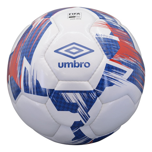 Umbro Neo Futsal Pro Ball, Blanco/azul Regal/bermellón, Ta.