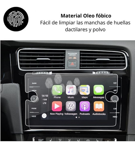 Protector Pantalla Cristal 8 Volkswagen Tiguan 2018 - 2024
