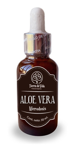 Aloe Vera Microdosis Extracto Herbolario 30ml Tierra De Vida