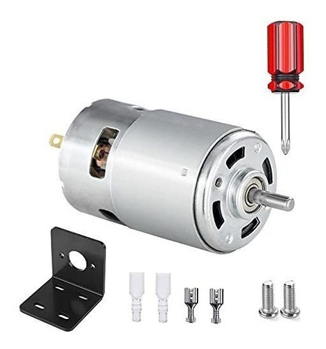 Dc Motor 12-24v 3500-9000rpm Eje 5mm +accesorios