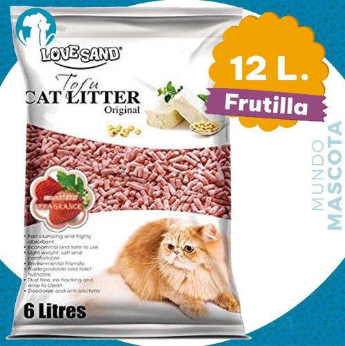Sanitario Ecológico Gato Tofu 12 Lts / Mundo Mascota 