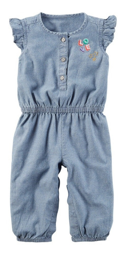  Monito Jumpsuit Bebe Nena Jardinero Jean Simil Vestir