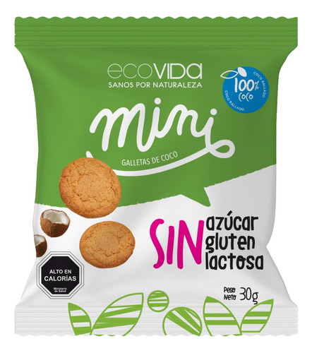 Galleta Mini Ecovida Sin Gluten Coco 30g