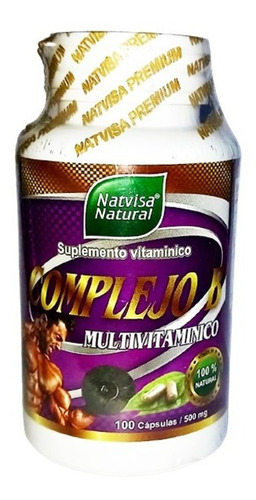 Vitamina Complejo B12 100cap X 500mg Aumenta Metabolismo