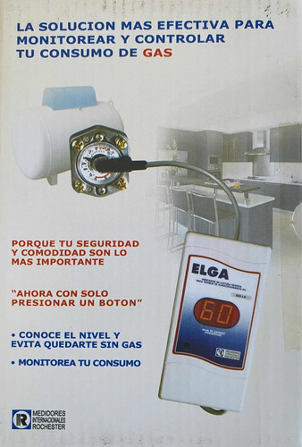 Medidor Digital De Gas Lp Elga X 6 Pzs