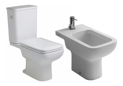 Inodoro Con Mochila Bidet Trento Ferrum Doble Descarga 1a