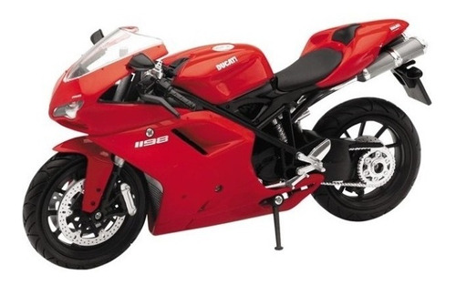 Moto Ducati 1198 Escala 1:12 New Ray Rojo