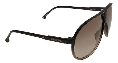 Lentes Carrera Champion65n 0my70 Café Special Edition Unisex Lente Marrón claro Varilla Negro Armazón Negro Diseño Classic
