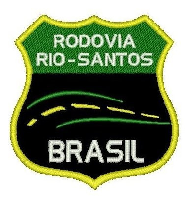 Patch Bordado Rodovia Rio Santos (moto, Viagem, Turismo))
