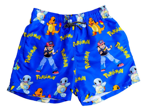 Bañador Hombre Pokemon Pantaloneta Playera Grey