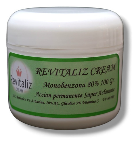 Crema Despigmentante Permanente  (monobenzona 100 Gr Al 80%)