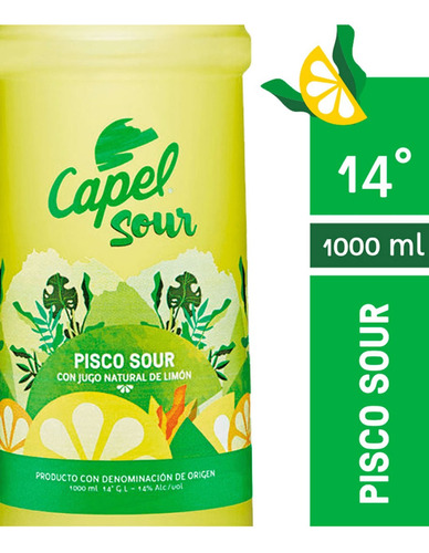 Pisco Chileno Capel Cocktail Sour 1lt