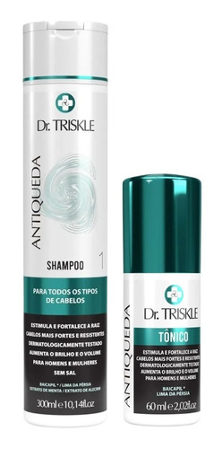 Kit Triskle Shampoo Antiqueda 300ml + Tônico Capilar 60ml