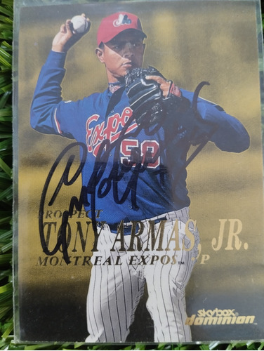 2000 Fleer Tony Armas Jr #263 Autografiada 