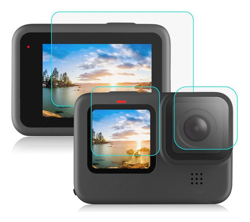 - Protector De Pantalla Para Gopro 9, Con Protector De