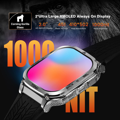 Reloj Inteligente Amaztim Military M3 Ultra Gps 50 M Resiste