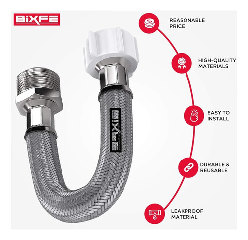Thu9090r 6 Pulgadas Extensión De Manguera Para Toto C110 / E Bixfe