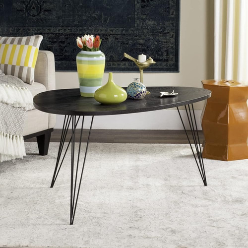 Safavieh Home Collection Rocco Retro Mid-century Black Wood 