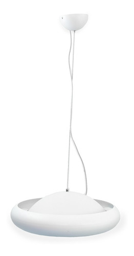 Lampara Colgante Techo Beatle Minimalista Blanca 36w