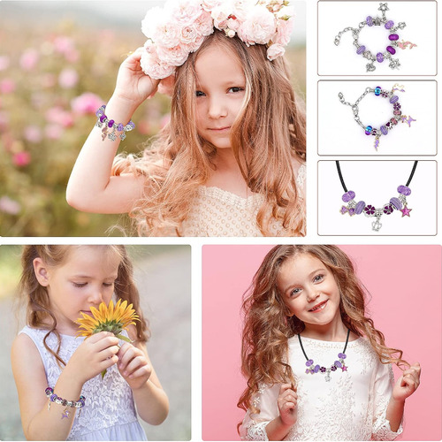 Kit Para Hacer Pulseras Infantiles Con Cuentas Diy