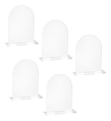 Nuevo 5x Tarjetas De Lugar Acrílicas Sublimación Diy Con