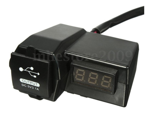 Cargador Moto Gps O Celular Doble Puerto Usb Voltimetro