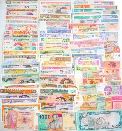 Colección 25 Billetes De Diferentes Países Del Mundo  Nuevos