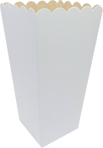 Imagen 3 de 5 de Caja Pochoclos Poc3 X 10u Packaging Blanco Madera
