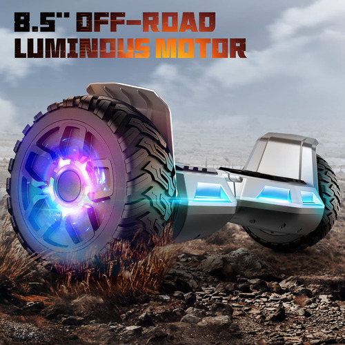 Hoverboard Todoterreno 8.5 Pulgadas Con Bluetooth Y Led