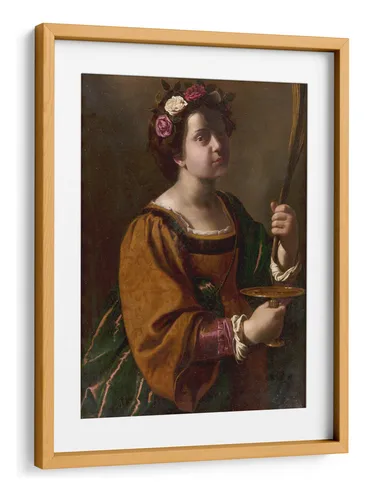 comprar Cuadro Enmarcado Pino Con Marialuisa Santa Lucía 30x40