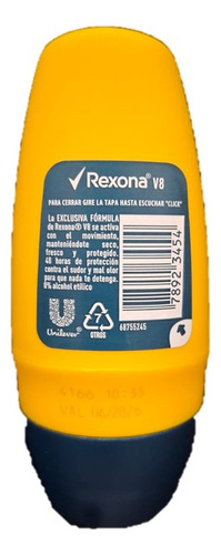 Desodorante Rexona Men V8 Roll On 50 Ml Frescura