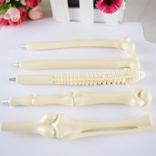 Imagen 6 de 10 de Lápiz Pasta Forma De Hueso 6 Lápices Para Médico Enfermera