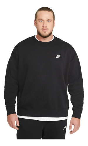 Polerón Nike Sportswear Club Fleece Hombre Negro