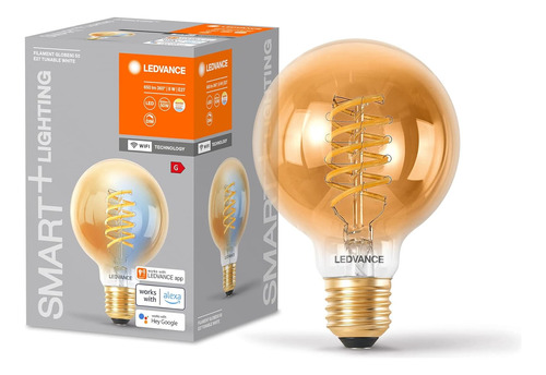 Ledvance Lámpara Led Smart+ Wifi, Dorada, 8 W