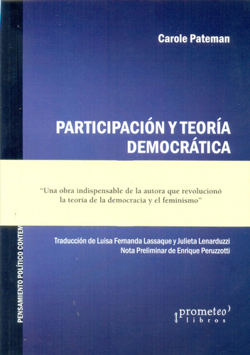Participacion Y Teoria Democratica - Carole Pateman