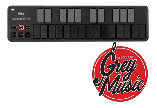 Mini Controlador Midi Usb Korg Nanokey2 - Grey Music