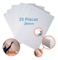 Comprar Kit 25 Unidade Forro Eps Isopor 30mm 1000x500mm Sem Ranhura