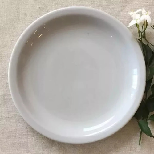 Plato Playo Verbano Recta De Porcelana 25 Cm X6