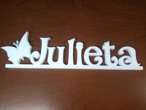 Imagen 7 de 8 de Carteles Polyfan 15 Cm Letras Corporeas Tu Nombre