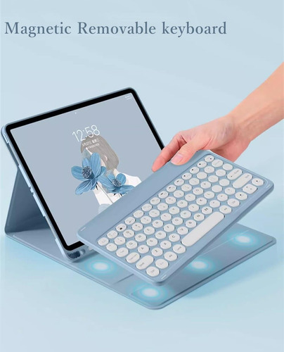 Funda De Teclado Para Galaxy Tab A9+ De 11 Pulgadas Con Tecl