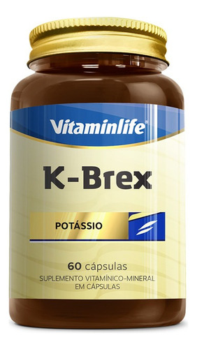 K-Brex Potássio Vitaminlife 60 Cápsulas