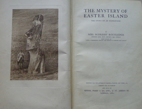 Isla De Pascua Routledge 1919 Mystery Easter Island Fotos