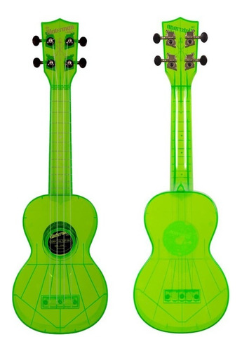 Ukulelen Kala Ka-swf Soprano Waterman Fluorescente Color Verde