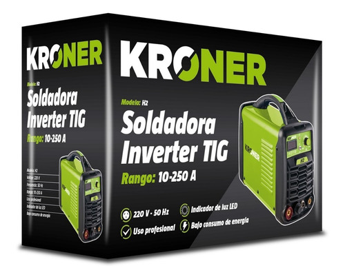 Soldadora Tig Inverter / / Tig-mma 2 En 1 !! 250 Amp Kroner