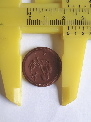 Moneda Alemania Porcelana 50 Pf Notgel Sachsen 1921 En Cápsu