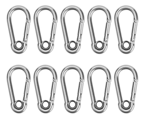 Mosquetão De Mola De Segurança De Aço Inoxidável Snap Hook,