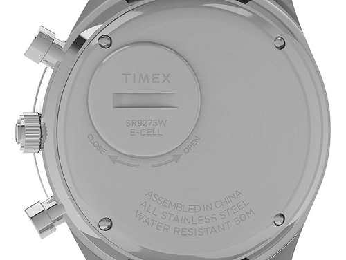 Reloj Q Timex Hombre Chronografo Panda Reverse 40mm