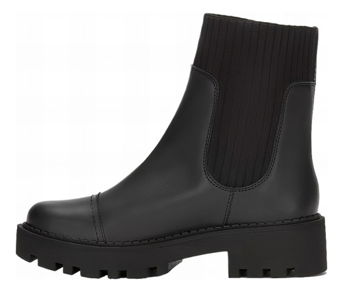 Botin Casual Pv42069u Elastico Tacon Grueso Forma Regular