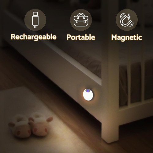 Luz Nocturna Recargable Con Sensor De Movimiento Para Escale