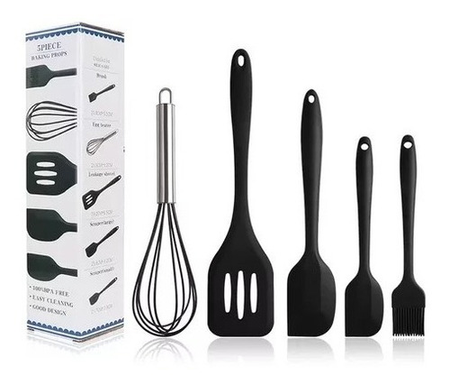 Set De 5 Utensilios De Cocina De Silicon Para Repostería